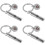 4Pcs Titanium Urn Key Chain Ashes Memorial Keyring Decor 6