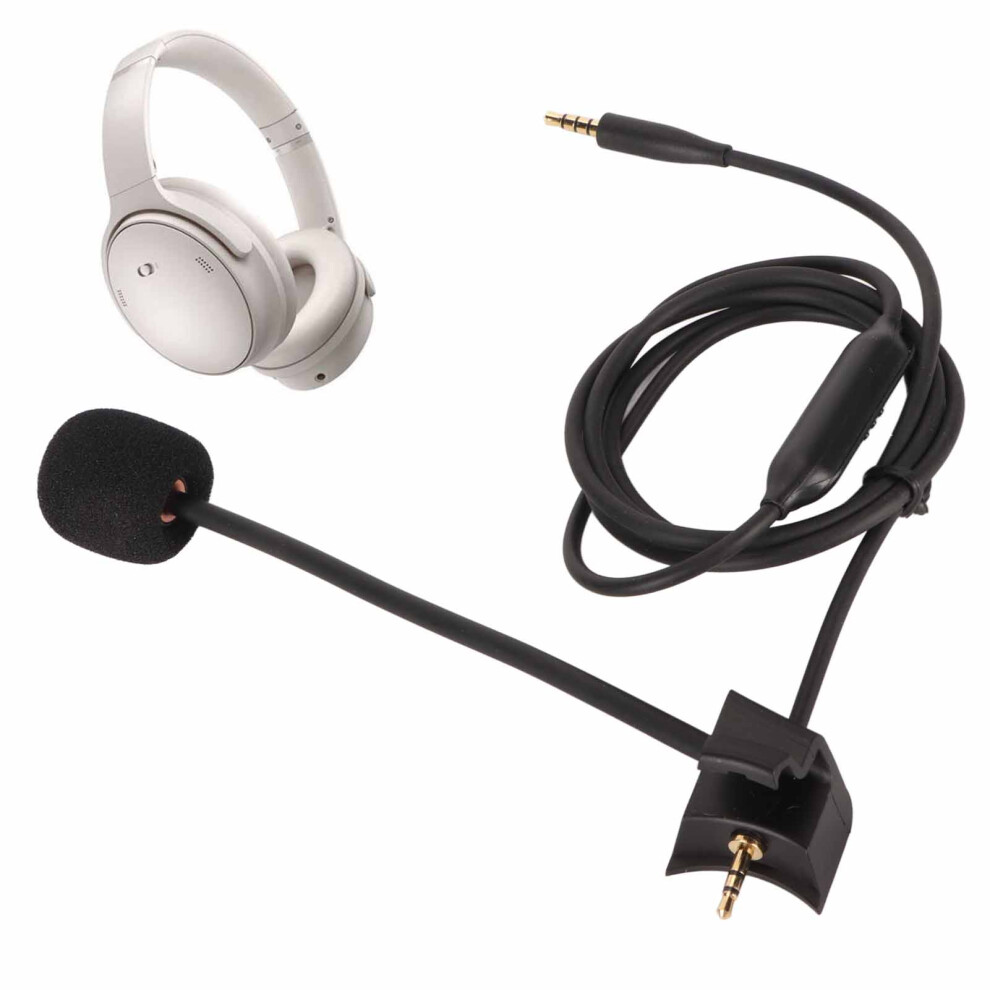Professional Noise-Reducing Boom Mic Cable For Qc45 Headphones, 1.2M 4661349714520