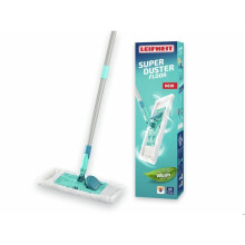 Balai serpillère Leifheit SUPERDUSTER Floor 55517, balai à plat 42cm, lave sol avec housse idéal pour un nettoyage à sec