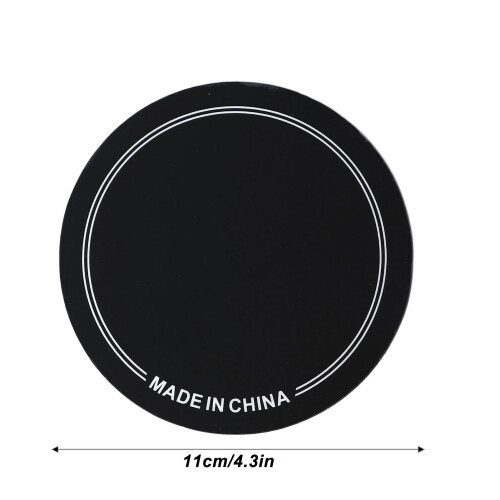 2PCS Black PET Drum Head Patch Wear Resistant for Practice & Performance 1