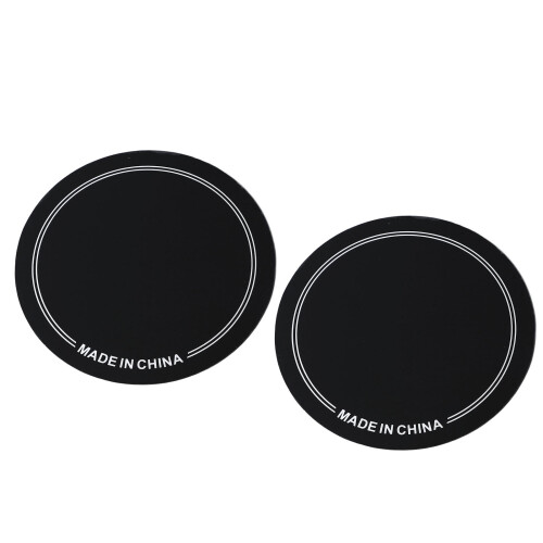 2PCS Black PET Drum Head Patch Wear Resistant for Practice & Performance