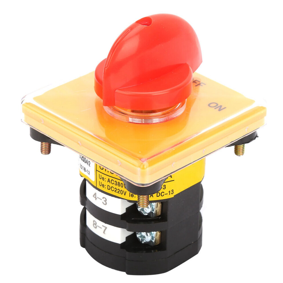 AC 380V 25A ON/OFF Rotary Cam Changeover Switch