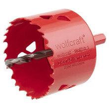BiM Multi Material Hole Saw - Diameter 65 mm - Cutting depth 40 mm - Centering Drill - WOLFCRAFT