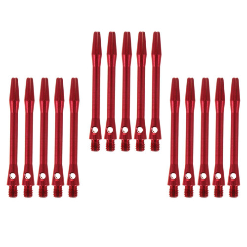 15Pièces Tiges Remplacement Robustesse Aluminium Rouge Pour Fléchettes