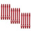15Pièces Tiges Remplacement Robustesse Aluminium Rouge Pour Fléchettes 10