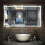 AICA (1000x600mm) LED Bathroom Mirror with Bluetooth Speaker Demister Pad 4
