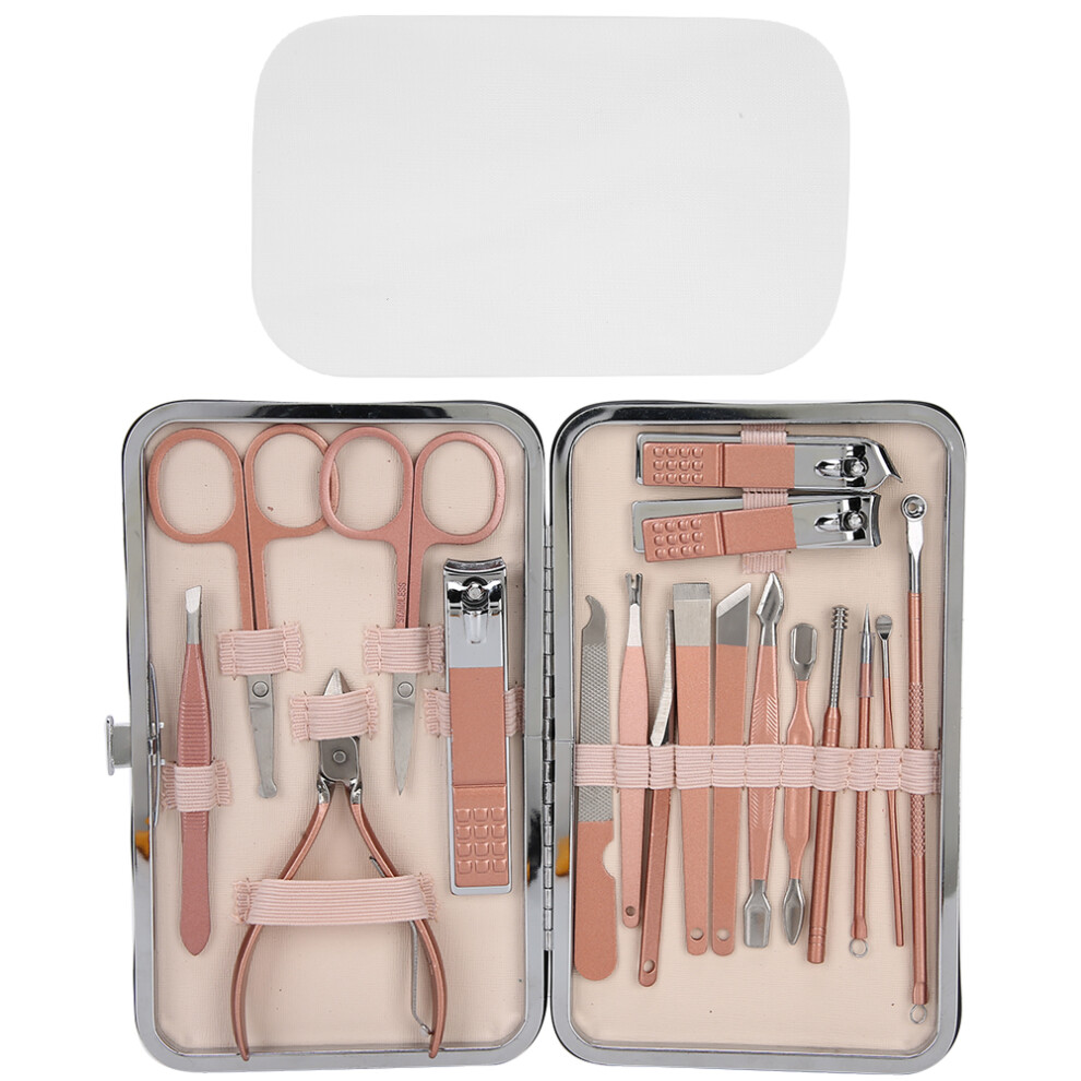18pcs Stainless Steel Nail Clipper Eyebrow