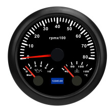 3 In 1 85mm Tachometer 8000rpm 40 to 120 Water