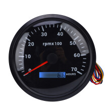 110mm 4-3/8in Tachometer 7 Color Backlight DC