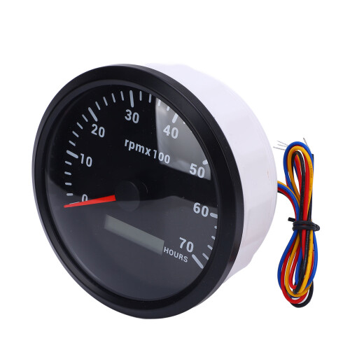 110mm 4-3/8in Tachometer 7 Color Backlight DC 2