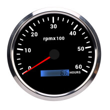 110mm 4 3/8in Tachometer 7 Color Backlight 6000RPM