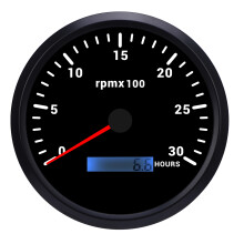110mm 4-3/8in Tachometer 7 Color Backlight DC