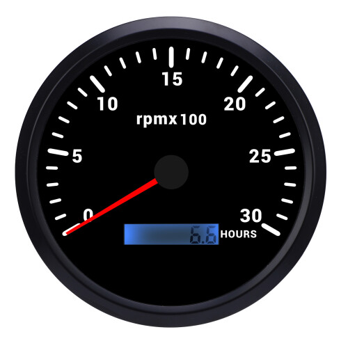 110mm 4-3/8in Tachometer 7 Color Backlight DC