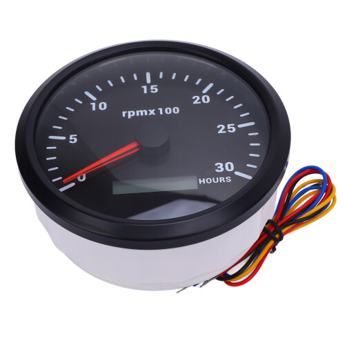 110mm 4-3/8in Tachometer 7 Color Backlight DC 1