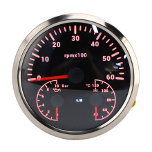 3 in 1 Electrical Tachometer Oil Pressure Gauge