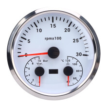 3 in 1 Electrical Tachometer Oil Pressure Gauge