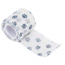 Katze Hund Haustier Verletzungsverband Elastisch Atmungsaktiv Nichtgewebt Selbstklebend 15cm Blau