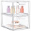 2Pcs Drawer Organizer Bins Desktop Storage For Makeup And Vanity 2