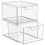 2Pcs Drawer Organizer Bins Desktop Storage For Makeup And Vanity 8