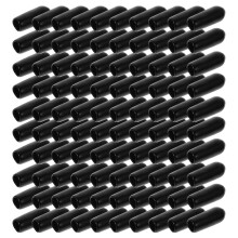 200 stuks haarbandeindkappen van rubber, vervangende afdekkingen