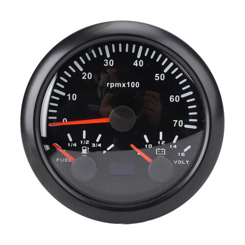 85mm Speedometer Fuel Gauge 8-16V Voltmeter 3 3/8