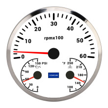 110mm Tachometer DC 9 To 32V 6000RPM 0 To 150PSI