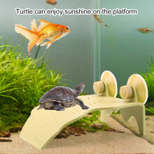 Schwimmende gelbe Schildkröten-Liegeplattform für Aquarien - Größe L