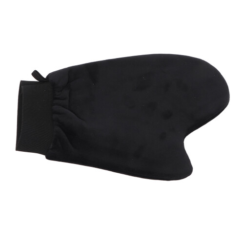 Tanning Gloves Black Elastic Wrist Flocking Self 2