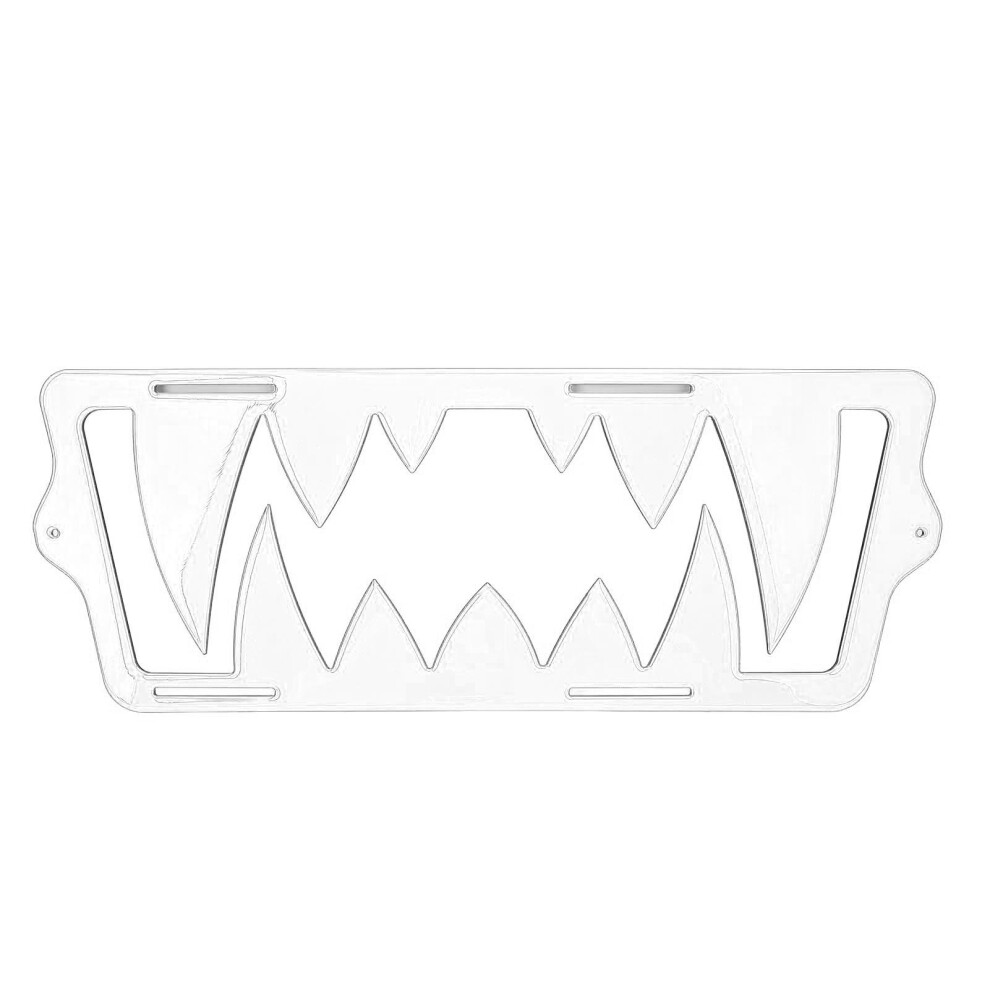 Front Grille Teeth Insert Decoration Cool Look White 8320539358741