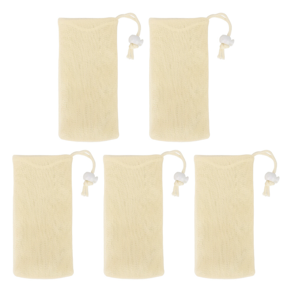 5pcs Mesh Soap Pouches Soft Multi Layers Foam Net