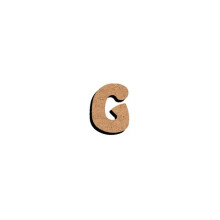 Medium wood letter - THE PARTY GIANT - 15 cm - Brown - Adult - Mixed - Decorative objects - Handmade