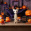 Living And Home Spooky Cat Skeleton Figurine Bone Statue for Halloween Decor 1