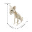 Living And Home Spooky Cat Skeleton Figurine Bone Statue for Halloween Decor 6