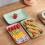 4Pcs Green Straw Dinner Plates Lightweight Serving Dish 7