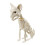 Living And Home Spooky Cat Skeleton Figurine Bone Statue for Halloween Decor 4