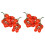 4Pcs Red Artificial Foam Cherry Tomatoes Decorative Fruit Photo Props 4
