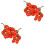4Pcs Red Artificial Foam Cherry Tomatoes Decorative Fruit Photo Props 5