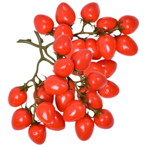 4Pcs Red Artificial Foam Cherry Tomatoes Decorative Fruit Photo Props
