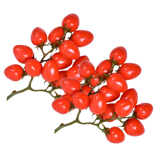 4Pcs Red Artificial Foam Cherry Tomatoes Decorative Fruit Photo Props 2