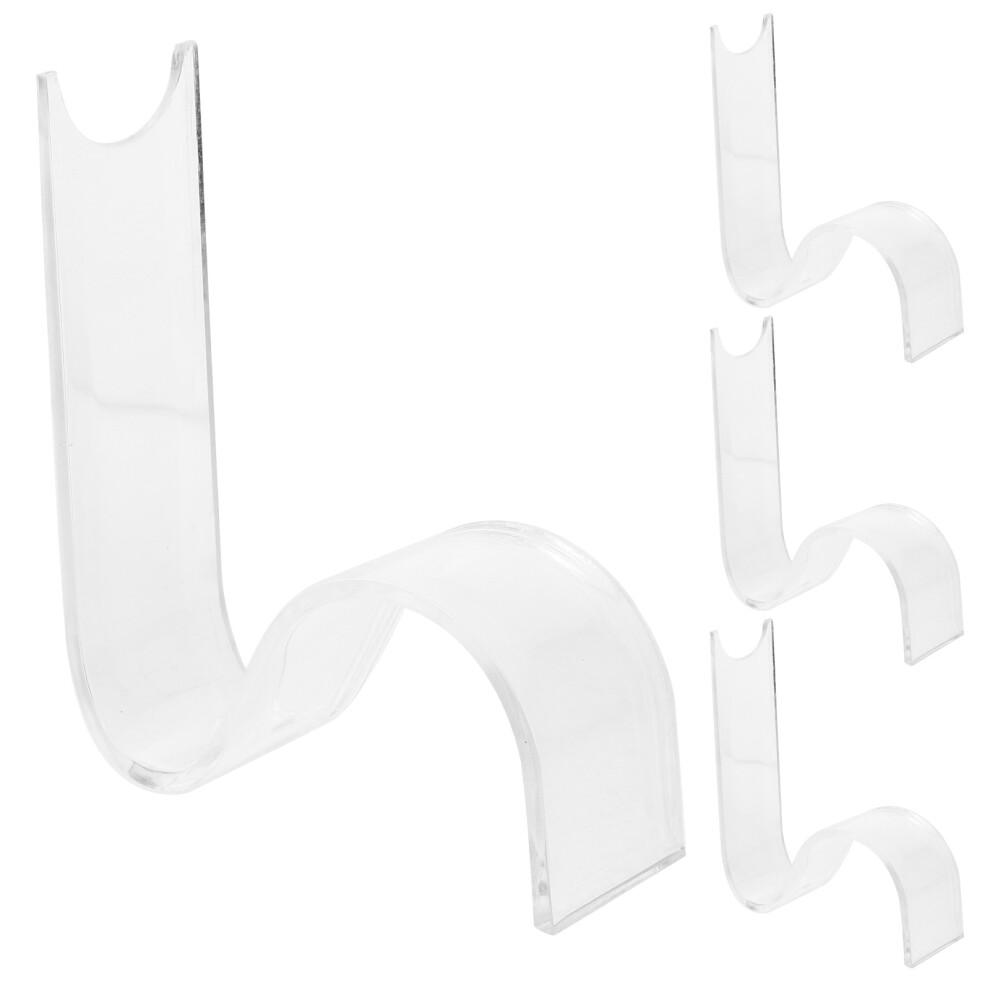 4 Szt. Przezroczysty Akrylowy Stojak Na Z Wysokim Obcasem-image