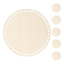24Pièces Supports En Bois Naturel Beige Pour Sacs Au Crochet DIY