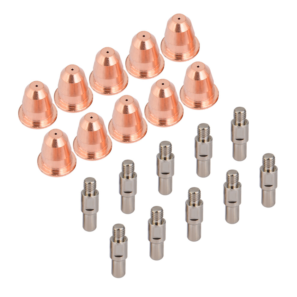 10Pcs Pr0110 Electrode & Pd0116-08 Nozzle Set For S25 S45 Plasma Cutters 3681349721664