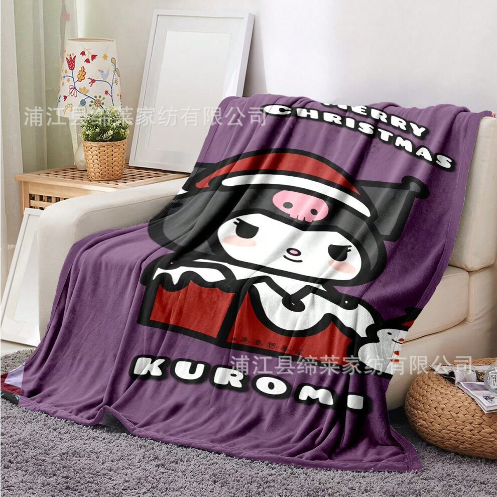 (Christmas 31, 75*100cm(square gram weight 230)) Christmas Sanrio Kuromi Hello Kitty flannel blanket-image-OPC-PKH8HVT-NEW