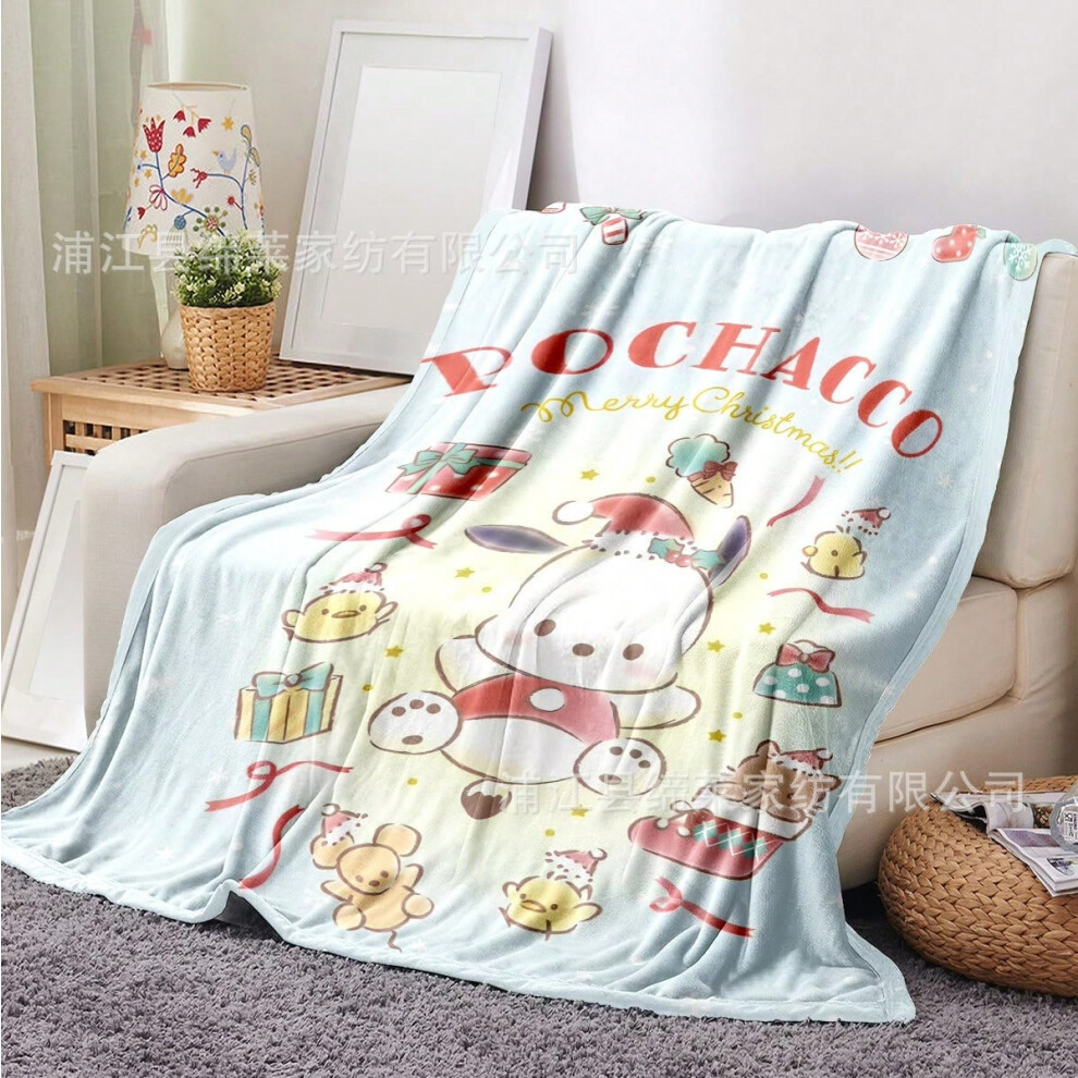(Christmas model 8, 75*100cm(square gram weight 230)) Christmas Sanrio Kuromi Hello Kitty flannel blanket-image-OPC-PKH8HY2-NEW