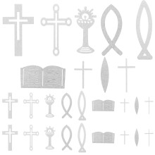 conjunto miniaturas madeira batismo cruz decoração