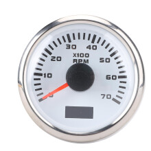 52mm 7000RPM Tachometer with Hourmeter 7 Color