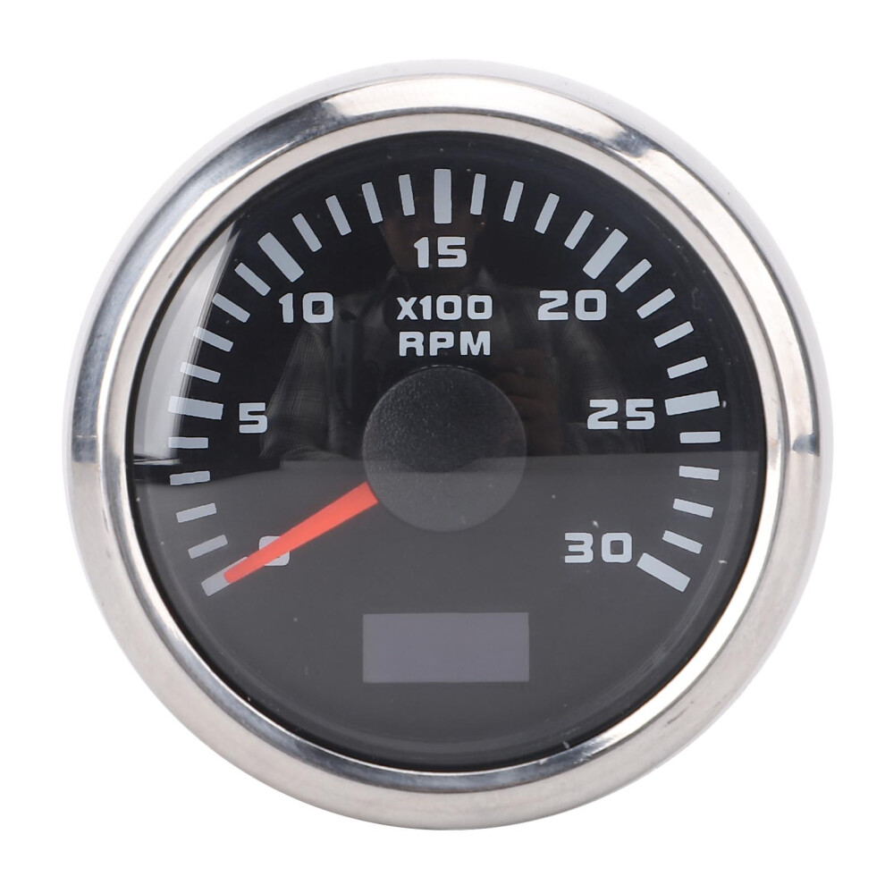 52Mm Tachometer 3000Rpm Dc 9 To 32V 7 Color Black/Silver 8320539360270