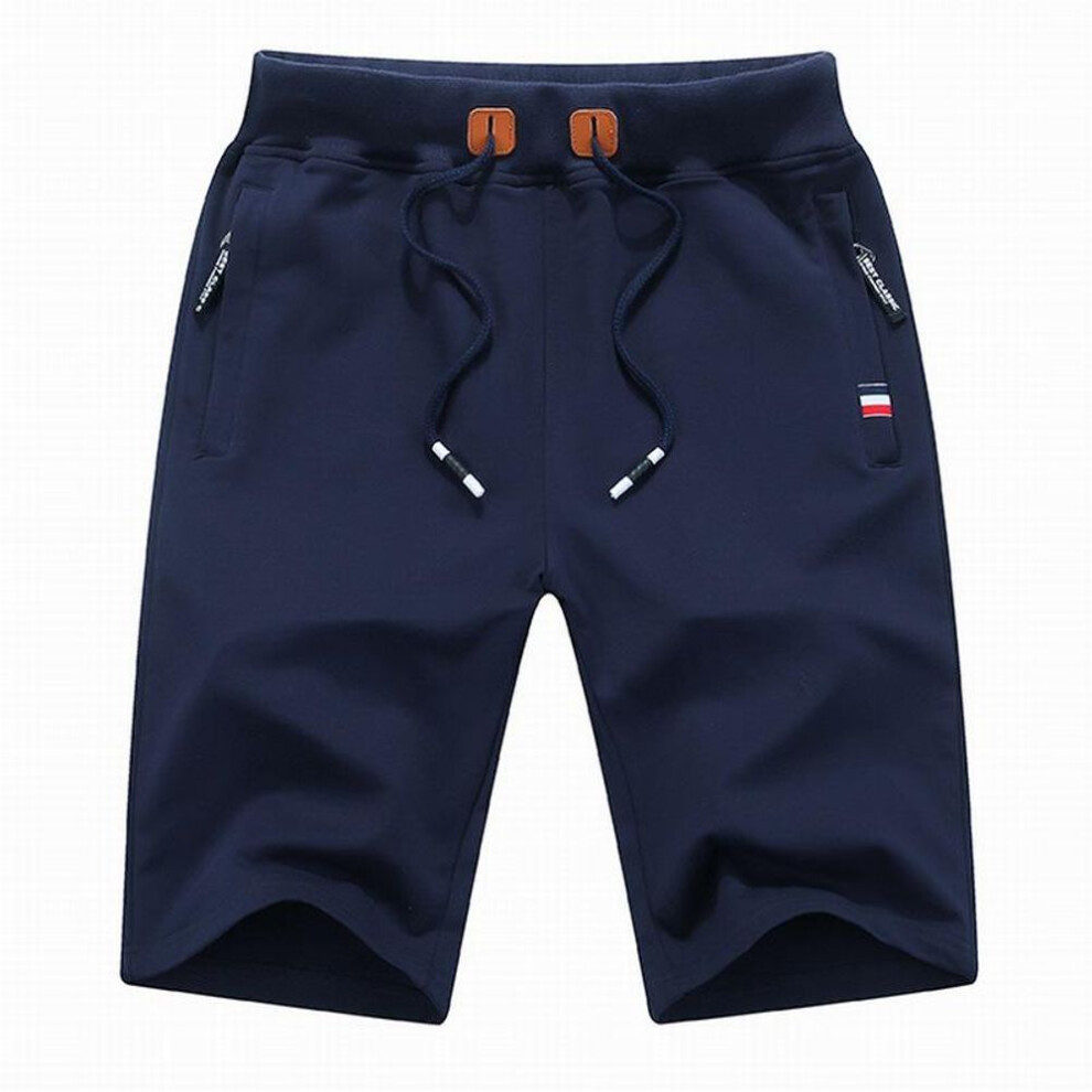(dark blue, XL) Men's Summer Breeches Shorts Casual Bermudas Shorts Homme Classic Clothing Beach Shorts Plus Size-image-OPC-PKH8K2W-NEW