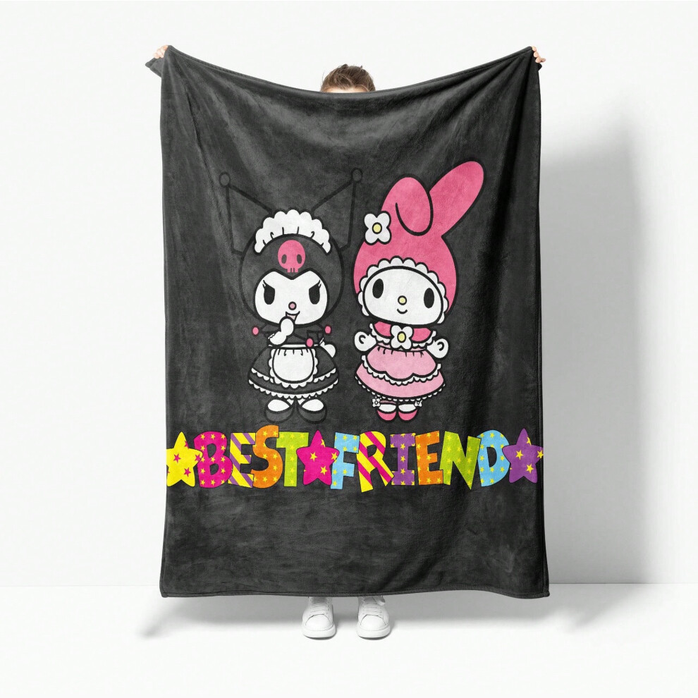 (Kuromi 26, 180*200cm) Sanrio blanket cover blanket nap blanket Kuromi flannel blanket-image-OPC-PKH8MPD-NEW