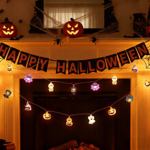 Battery-Powered Halloween String Light with 20 LEDs